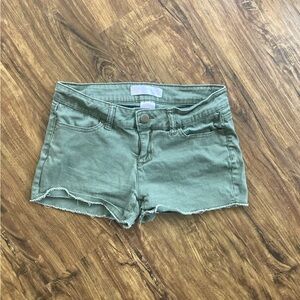 No Boundaries Olive Jean Shorts
